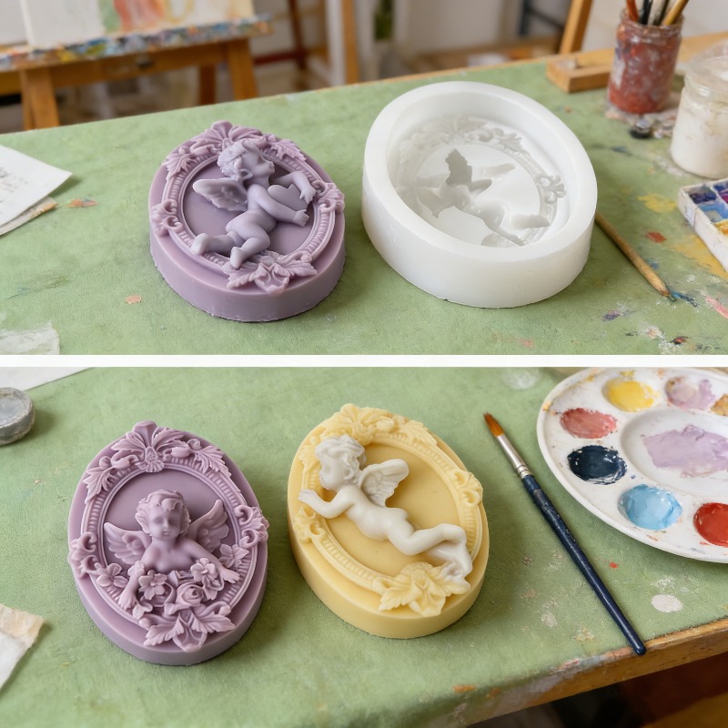 Model Kit Cement - Stampo in Silicone 3D con Angelo