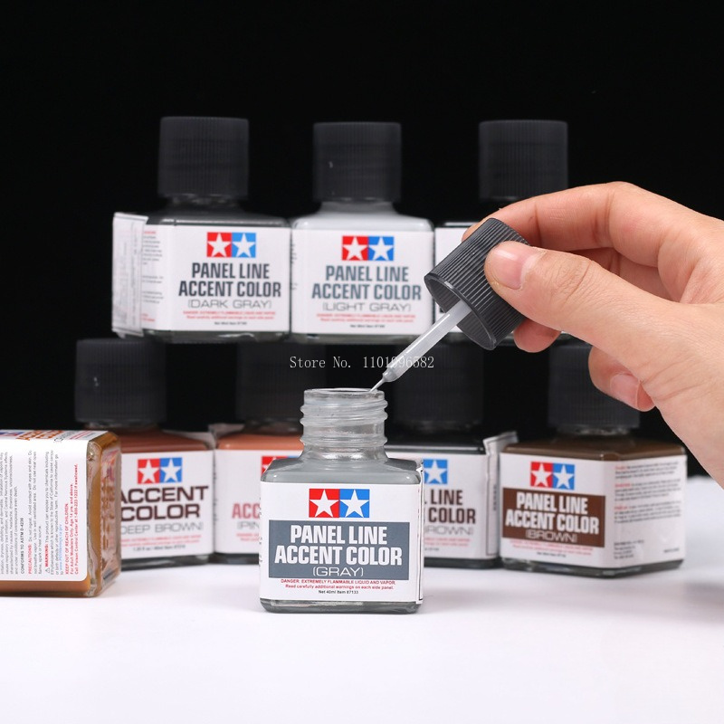 Tamiya Model Paint Set - Smalto Colorato per Modellismo 40ml, Grigio