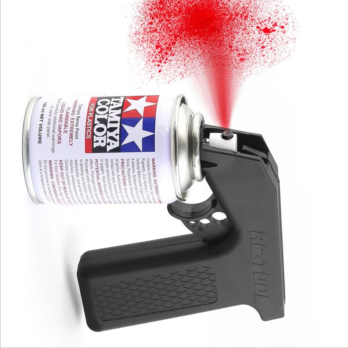 Tamiya Model Paint Set - Adattatore per bomboletta spray Tamiya, impugnatura