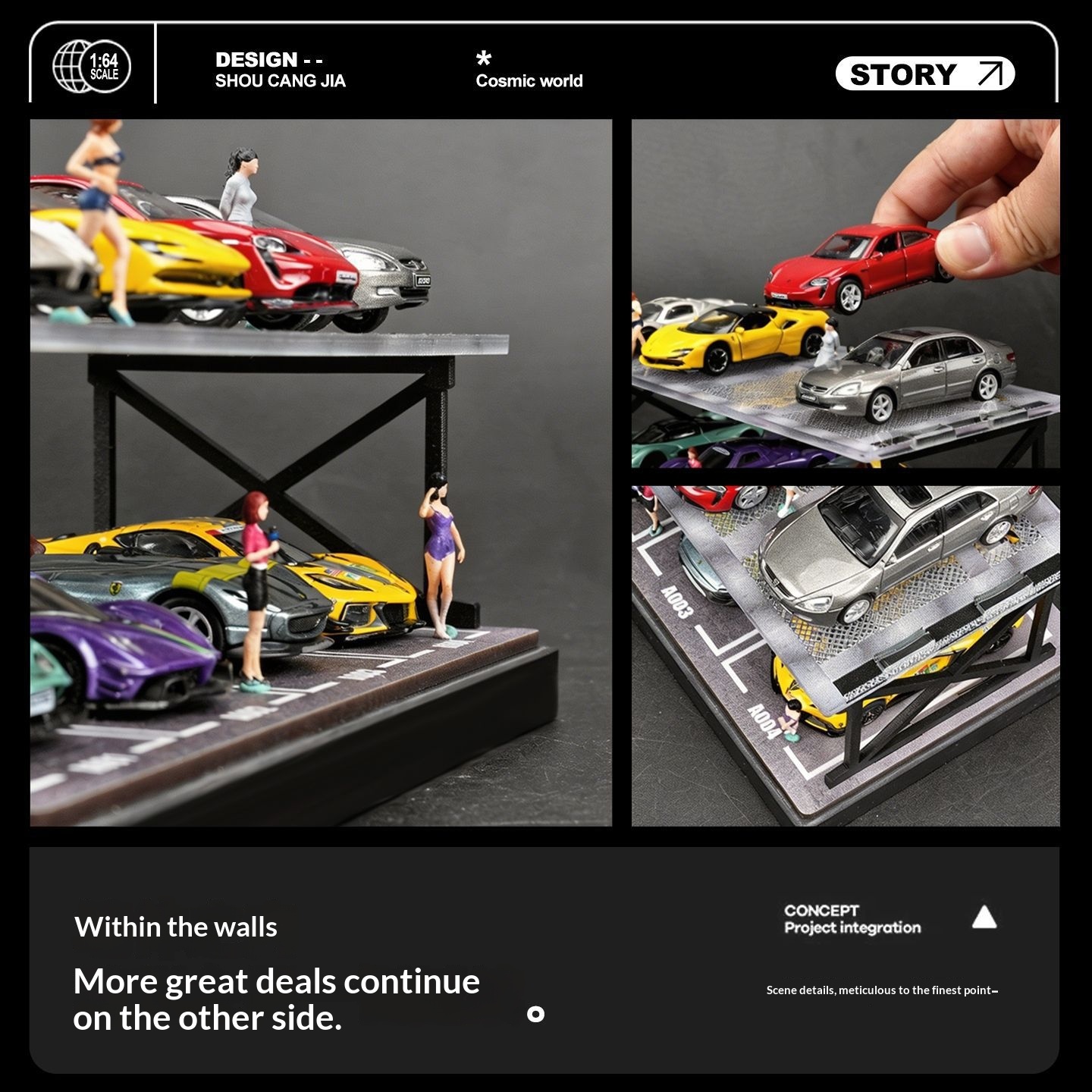 Diorama di parcheggio a due pi - Model Kit Led recensione e prezzo